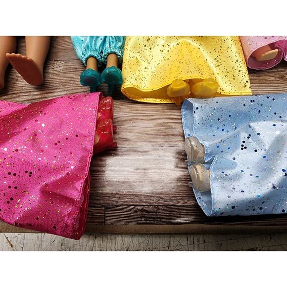 Disney Princess Royal Collection Set of 12 Shimmer Dolls Jasmine Rapunzel Ariel - Picture 7 of 7